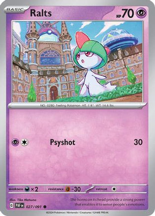 Ralts - 027/091 [SV: Paldean Fates]