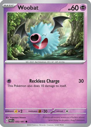 Woobat - 32/null [SV: Paldean Fates]