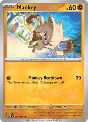 Mankey - 045/091 [SV: Paldean Fates]