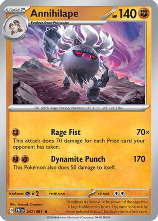Annihilape - 047/091 [SV: Paldean Fates] Holofoil