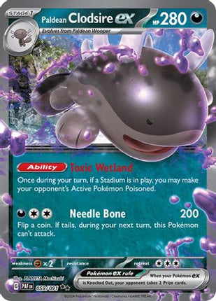 Paldean Clodsire ex - 059/091 [SV: Paldean Fates] Holofoil