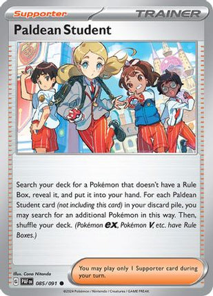 Paldean Student - 085/091 [SV: Paldean Fates] Reverse Holofoil