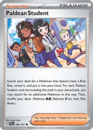 Paldean Student - 086/091 [SV: Paldean Fates] Reverse Holofoil