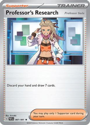 Professor's Research - 087/091 [SV: Paldean Fates] Reverse Holofoil