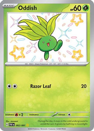 Oddish - 92/null [SV: Paldean Fates] Holofoil