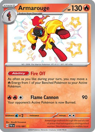 Armarouge - 115/091 [SV: Paldean Fates] Holofoil