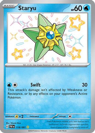 Staryu - 118/null [SV: Paldean Fates] Holofoil
