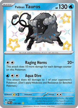 Paldean Tauros - 120/091 [SV: Paldean Fates] Holofoil