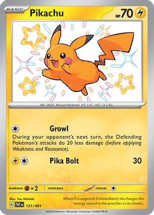 Pikachu - 131/091 [SV: Paldean Fates] Holofoil