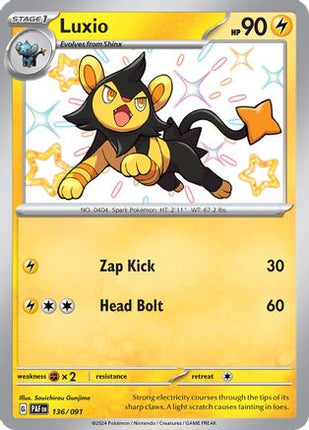 Luxio - 136/null [SV: Paldean Fates] Holofoil