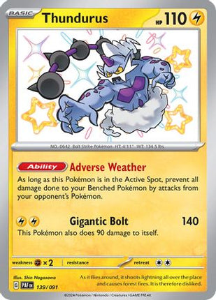 Thundurus - 139/null [SV: Paldean Fates] Holofoil