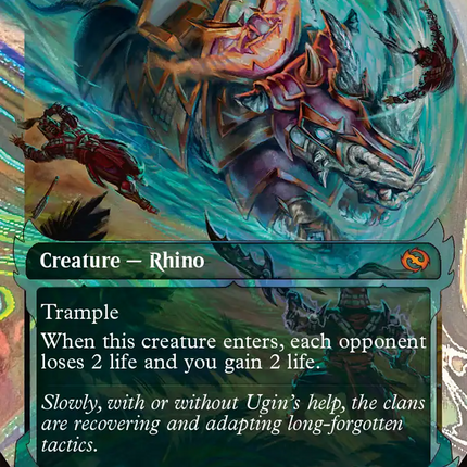 Skirmish Rhino (Halo Foil) [Tarkir: Dragonstorm]
