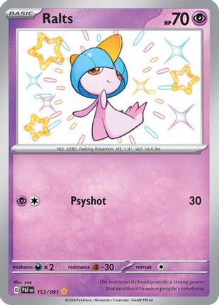 Ralts - 153/091 [SV: Paldean Fates] Holofoil