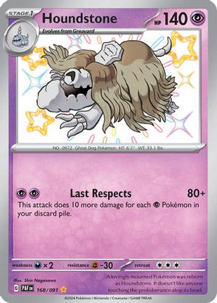 Houndstone - 168/091 [SV: Paldean Fates] Holofoil