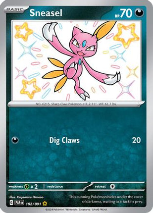 Sneasel - 182/null [SV: Paldean Fates] Holofoil