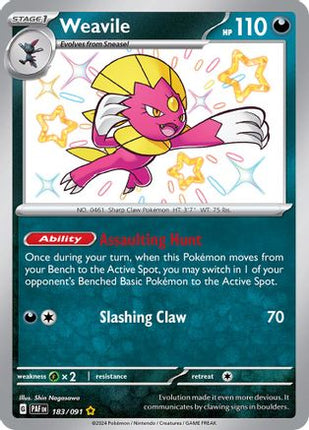 Weavile - 183/null [SV: Paldean Fates] Holofoil