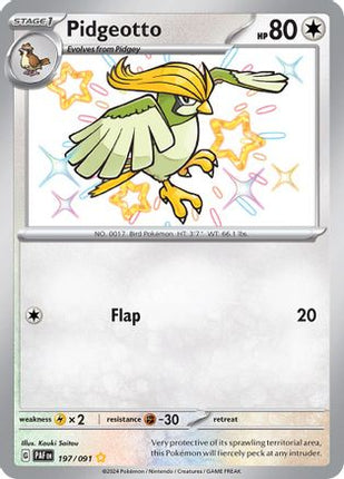 Pidgeotto - 197/null [SV: Paldean Fates] Holofoil