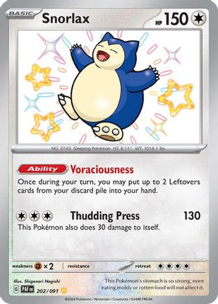 Snorlax - 202/null [SV: Paldean Fates] Holofoil