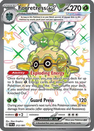 Forretress ex - 212/091 [SV: Paldean Fates] Holofoil