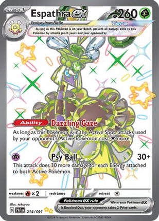 Espathra ex - 214/091 [SV: Paldean Fates] Holofoil