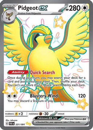 Pidgeot ex - 221/null [SV: Paldean Fates] Holofoil