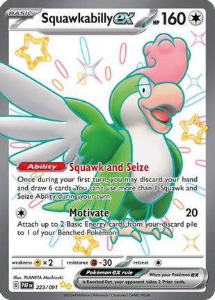 Squawkabilly ex - 223/091 [SV: Paldean Fates] Holofoil