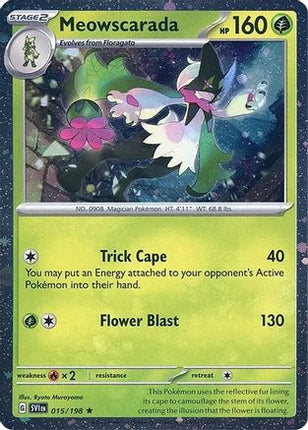 Meowscarada - 015/198 (Cosmos Holo) [Miscellaneous Cards & Products] Holofoil