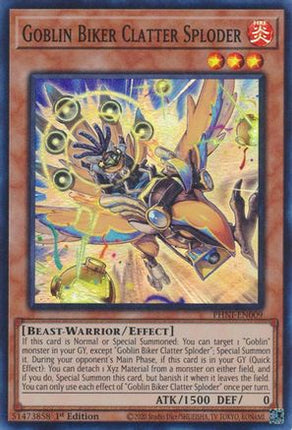 Goblin Biker Clatter Sploder (Super Rare) [PHNI-EN009] 1st Edition