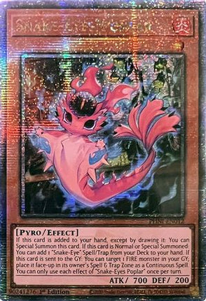Snake-Eyes Poplar (Quarter Century Secret Rare)  [PHNI-EN012] 1st Edition