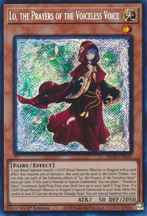 Lo, the Prayers of the Voiceless Voice (Secret Rare) [PHNI-EN019] 1st Edition