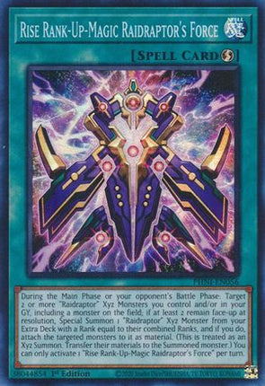 Rise Rank-Up-Magic Raidraptor's Force (Super Rare) [PHNI-EN056] 1st Edition
