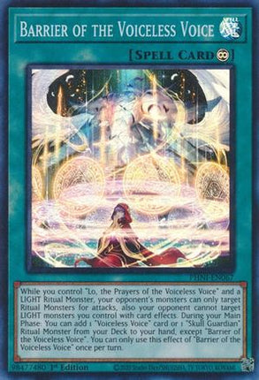 Barrier of the Voiceless Voice (Super Rare) [PHNI-EN067] 1st Edition