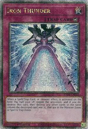 Iron Thunder (Quarter Century Secret Rare)  [PHNI-EN080] 1st Edition