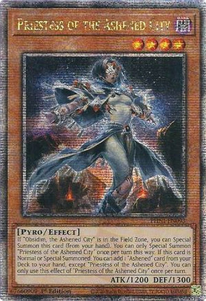 Priestess of the Ashened City (Quarter Century Secret Rare)  [PHNI-EN093] 1st Edition