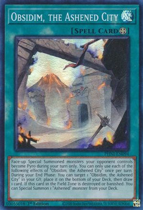 Obsidim, the Ashened City (Super Rare) [PHNI-EN094] 1st Edition