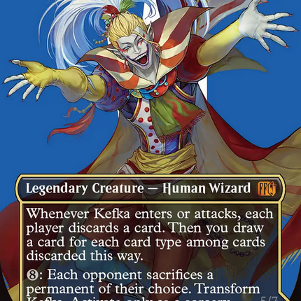 Kefka, Court Mage // Kefka, Ruler of Ruin (Borderless) [FINAL FANTASY]