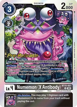 Numemon [BT15-057] (X Antibody) [Exceed Apocalypse Pre-Release Cards]