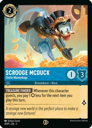 Scrooge McDuck - Uncle Moneybags (39) - Disney Lorcana Promo Cards Cold Foil