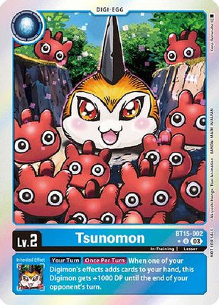 Tsunomon (Exceed Apocalypse Box Promotion Pack) [BT15-002] [Exceed Apocalypse] Foil