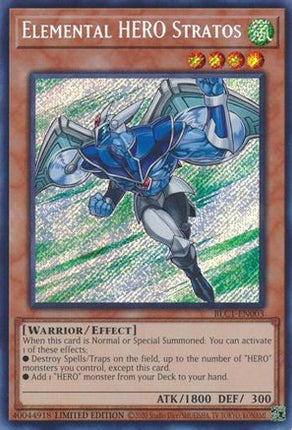 Elemental HERO Stratos (Secret Rare) [BLC1-EN003] Limited