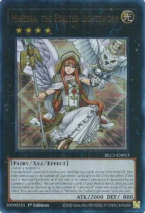 Minerva, the Exalted Lightsworn (Ultra Rare) [BLC1-EN013] 1st Edition