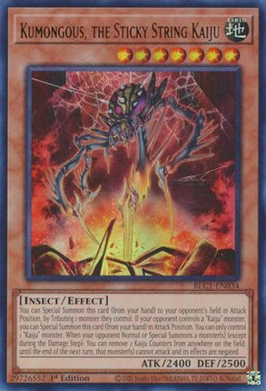 Kumongous, the Sticky String Kaiju (Ultra Rare) [BLC1-EN034] 1st Edition