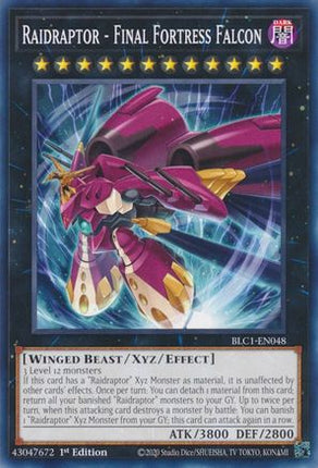 Raidraptor - Final Fortress Falcon (Common / Short Print) [BLC1-EN048] 1st Edition