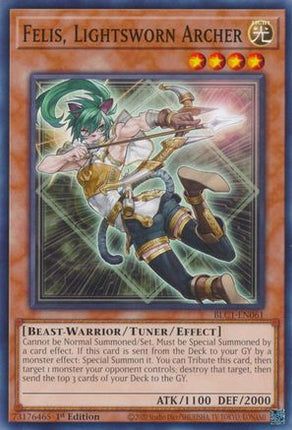 Felis, Lightsworn Archer (Common / Short Print) [BLC1-EN061] 1st Edition