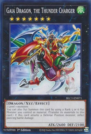 Gaia Dragon, the Thunder Charger (Common / Short Print) [BLC1-EN071] 1st Edition