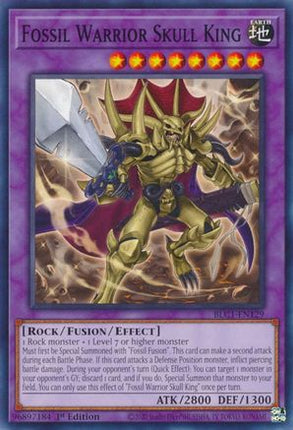 Fossil Warrior Skull King (Common / Short Print) [BLC1-EN129] 1st Edition