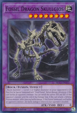Fossil Dragon Skullgios (Common / Short Print) [BLC1-EN132] 1st Edition