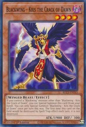 Blackwing - Kris the Crack of Dawn (Common / Short Print) [BLC1-EN143] 1st Edition