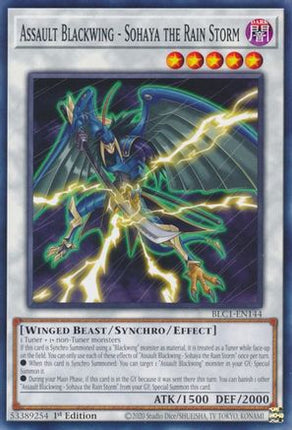 Assault Blackwing - Sohaya the Rain Storm (Common / Short Print) [BLC1-EN144] 1st Edition