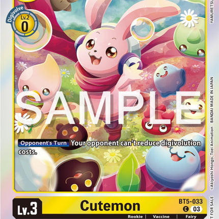 Cutemon [BT5-033] (Winner Pack -Exceed Apocalypse-) [Battle of Omni Promos]
